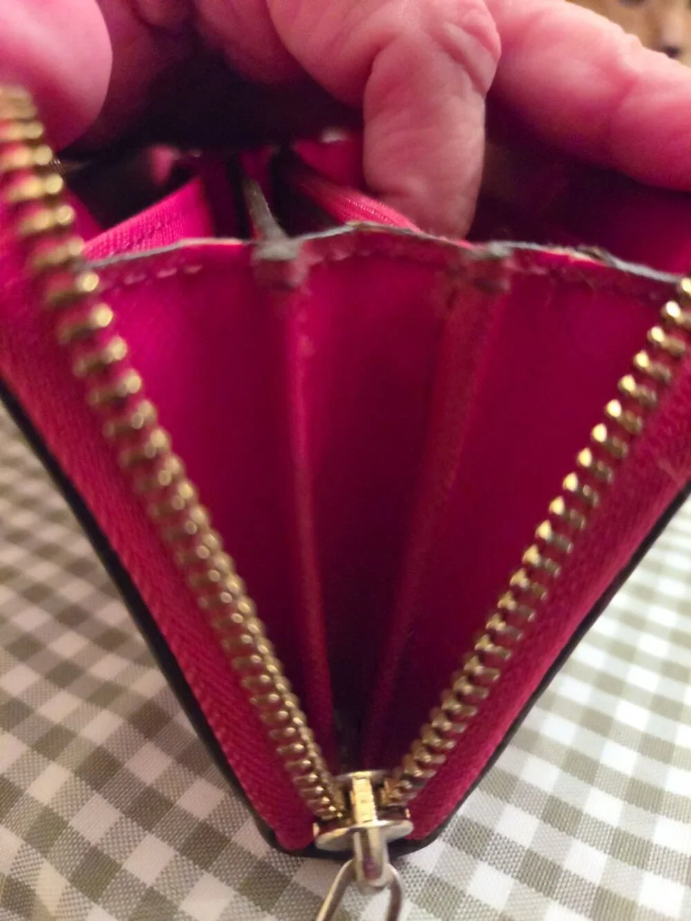 Michael Kors Jet Set Continental Wallet - Red _GUC